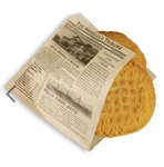 Get 4-T6000 7" Square Basket Liner Paper Bags Honolulu Newsprint, Brown. Fixed Price $85.00.