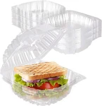 240 Pack Clear Hinged Deli Food Sandwich Box Take-out Container For Dessert Cake. Fixed Price $38.98.
