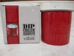 Gourmet Du Village Stoneware Dishes Bistro Collection Dip Chiller In Box. Fixed Price $10.99.