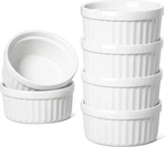 Tauci Ceramic Ramekins 4 Oz Set Of 6 Oven Safe Creme Brulee & Souffle Cups. Fixed Price $29.99.