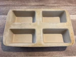 Pampered Chef Family Heritage Stoneware 15"X9" Mini 4 Loaf Baking Pan 060705 Usa. Fixed Price $18.99.