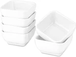 Oz Porcelain Ramekins Set Of 6, Square Souffle Dishes Oven Safe - White. Fixed Price $23.99.