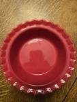 Vintage Chantal Scalloped Rim 'easy Pie' Mini Dish 5" Red Plate Baking.. Fixed Price $12.95.