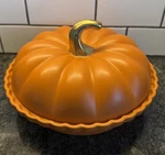 Rare World Market Pumpkin Pie Casserole Dish Set Orange Ceramic Stoneware. Fixed Price $29.99.