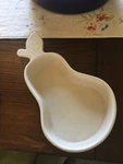 Chantal 93-PR22 Pear-shaped Green Glazed 1 Quart Bakeware Dish 2003. Fixed Price $13.51.