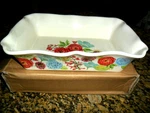 Pioneer Woman Flea Market Floral Stoneware Casserole Baking Dish 12" X 8" 3". Fixed Price $24.95.