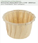 Novacart Ecru Baking Mold 3/4X 7/16-3,600 Units Per Case. Fixed Price $29.99.