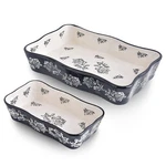 Wisenvoy Baking Dish Casserole Ceramic Lasagna Pan 2-PCS Bakeware Sets B.... Fixed Price $46.10.