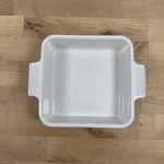 Creuset White Small Stoneware Square Baking Dish With Handles 6 Inch. Fixed Price $15.00.