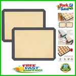 Set Of 2 Non-stick Silicone Baking Mats, 16.5X11.6 Inches Food-safe Essential. Fixed Price $8.99.