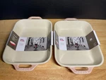 Staub Ceramic Baking Dish Light Pink Lot Of 2 New!. Fixed Price $59.99.