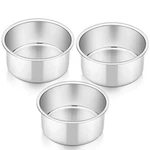 4 Inch Round Cake Set Of 3, Stainless Steel Baking Layer Bakeware. Fixed Price $15.05.