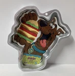 Vtg 2004 Scooby Doo Cake Pan Mold Wilton 2105-3227 Hamburger Bbq Birthday Party. Fixed Price $19.99.