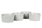 Vintage Action International Set Of 4 Ramekins White Fine Ceramic Ovenware. Fixed Price $30.79.