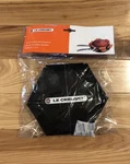 Of 3 "black" Creuset Felt Cast Iron Frying Pan Storage Skillet Protectors. Fixed Price $35.99.