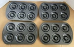 *4* Wilton 6-CAVITY Doughnut Donut Pans *used*. Fixed Price $12.49.