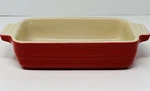 Creuset 13-27 Small Rectangle 7"X5 Red Stoneware Baking Casserole Dish Mint. Fixed Price $32.90.
