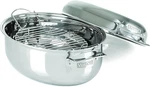 Stainless Steel 3-PLY Oval Roasting Pan With Lid & Rack, 8.5 Quart. Fixed Price $383.99.
