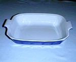 Williams-sonoma Emile Henry 2 Qt Blue Casserole Baking Dish 13" X9" With Handles. Fixed Price $24.95.