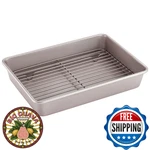 Chefmade Roasting Pan With Rack 13-INCH Non-stick Rectangular Deep Dish Oven-bbq. Fixed Price $64.52.