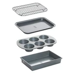 Chicago Metallic Non-stick Toaster Oven Bakeware Set, 4-PIECE, Carbon Steel. Fixed Price $31.59.