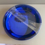 Set Of 2 *new Package* Nip- Anchor Hocking 9 Inch Pie Plate/dish Blue Glass. Fixed Price $29.99.