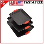 Cookie Sheets For Baking Non Stick Oven Pan Tray 3PCS (small,medium,large). Fixed Price $29.76.