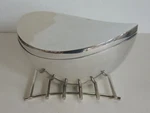 Nambe Neil Cohen Mcm 3PC Butterfly Covered Nonstick Roasting Server MT0100 W/tag. Fixed Price $75.00.