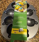 Nordic Ware Caterpillar Cakelet Pan 5 Cups Aluminum Great Shape See Pictures!. Fixed Price $19.99.