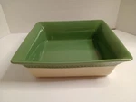 Paula Deen Southern Braid 9X9 Square Casserole/baking Dish Green & Cream. Fixed Price $21.00.