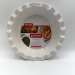 Goodcook 9 In Stoneware Pie Dish Ceramic Unglazed Bottom 2 Pack. Fixed Price $46.05.