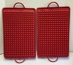 Set Of 4 Technique Red Silicone Baking Boards And Fat Away Mats 11X17. Fixed Price $18.99.