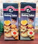 Vtg Cooks Tools Bread Baking Tubes Heart Star Heavy Tin Metal Molds Set 2. Fixed Price $14.98.
