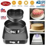 9/10/11 Inch Set Round Spring Form Cake Non-stick Coating Pan Tool Baking Us. Fixed Price $26.76.