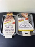 Gs Ovenstuff Non-stick Bakeware Lot Cookie Baking Pan Rack & Fat-a-way. Fixed Price $18.99.