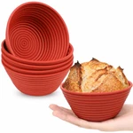 Webake 5 Inch Silicone Mini Banneton Bread Proofing Basket, Brick Red. Fixed Price $25.63.