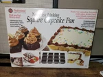 Norpro Nonstick Linking Square Cupcake Pan. Fixed Price $31.95.