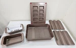 Elbee Home 7-PIECE Nonstick Space Saving Bread Baking Pan Set Unused -read. Fixed Price $74.00.