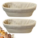 10 Inch Oval Bread Banneton Proofing Basket Set 2, Sourdough Bask.... Fixed Price $38.80.