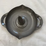 Staub Enameled Cast Iron Vertical Chicken Roaster - Graphite Grey. Fixed Price $140.00.