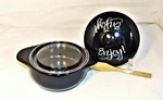 Wildeye Design Collection Handcrafted Black 7" Brie Cheese Bake Set Nib(j) Enjoy. Fixed Price $29.97.