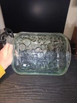 Vintage Libbey Orchard Fruit Green Glass Casserole Oven Proof Baking Dish 9 X13. Fixed Price $18.00.