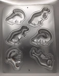Vintage 1993 Wilton Mini Dinosaurs Baking Pan #2105-9331. Fixed Price $11.55.