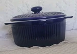 3 Quart Casserole/baking Dish Gorgeous Cobalt Blue-good Condition-kitchen Gadget. Fixed Price $15.98.