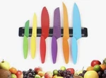 Gela 6-PIECE Multicolor Non-stick Stainless Steel Dishwasher Safe Knife Set. Fixed Price $25.00.