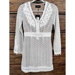 The Kooples Women's Embroidery Lace L/s White Mini Dress Bridal Shower Sz Xs Nwt. Fixed Price $54.98.