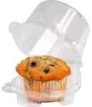 Lindar 0112 Hinged Lid Single Serve Large Cupcake/muffin Container Pet, 300/CASE. Fixed Price $35.00.