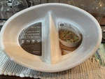 Sur La Table Baking Dish Divided Stoneware Server Oven Portugal Nwt. Fixed Price $31.00.