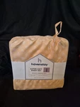 New Havenstay Queen Sheet Set - Peach Dot Triangle Design, Benzoyl Peroxide Safe. Fixed Price $30.00.