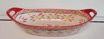 Temptations By Tara Old World Orange Oval Bakeware With Tab Handles 1.5 Quarts. Fixed Price $25.00.